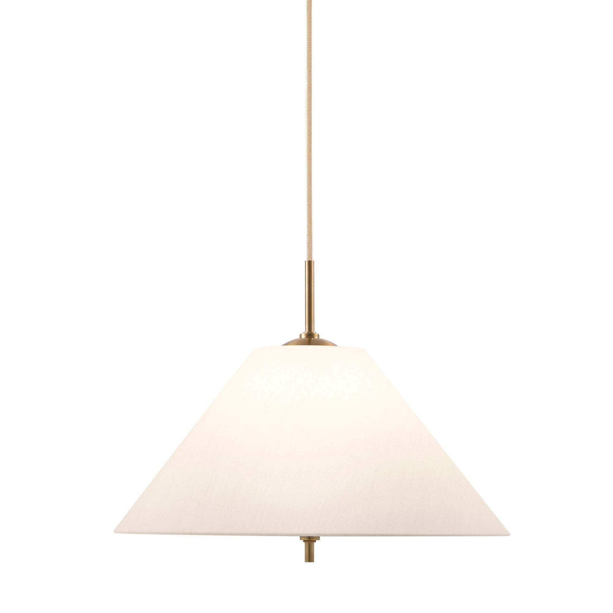 Iris Pendel Lampe 25 Cm, Creme Black Friday Globen Lighting Tilbud