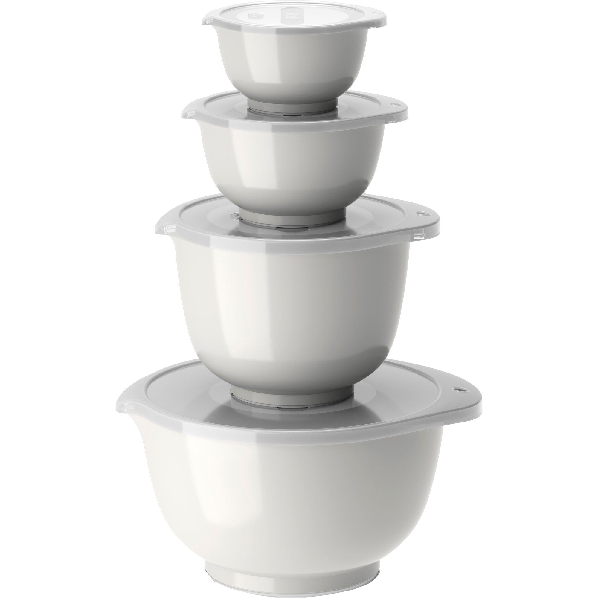 New Margrethe Skåle 0,25 + 0,5 + 1,5 + 3 Liter, Hvid Black Friday Rosti Tilbud