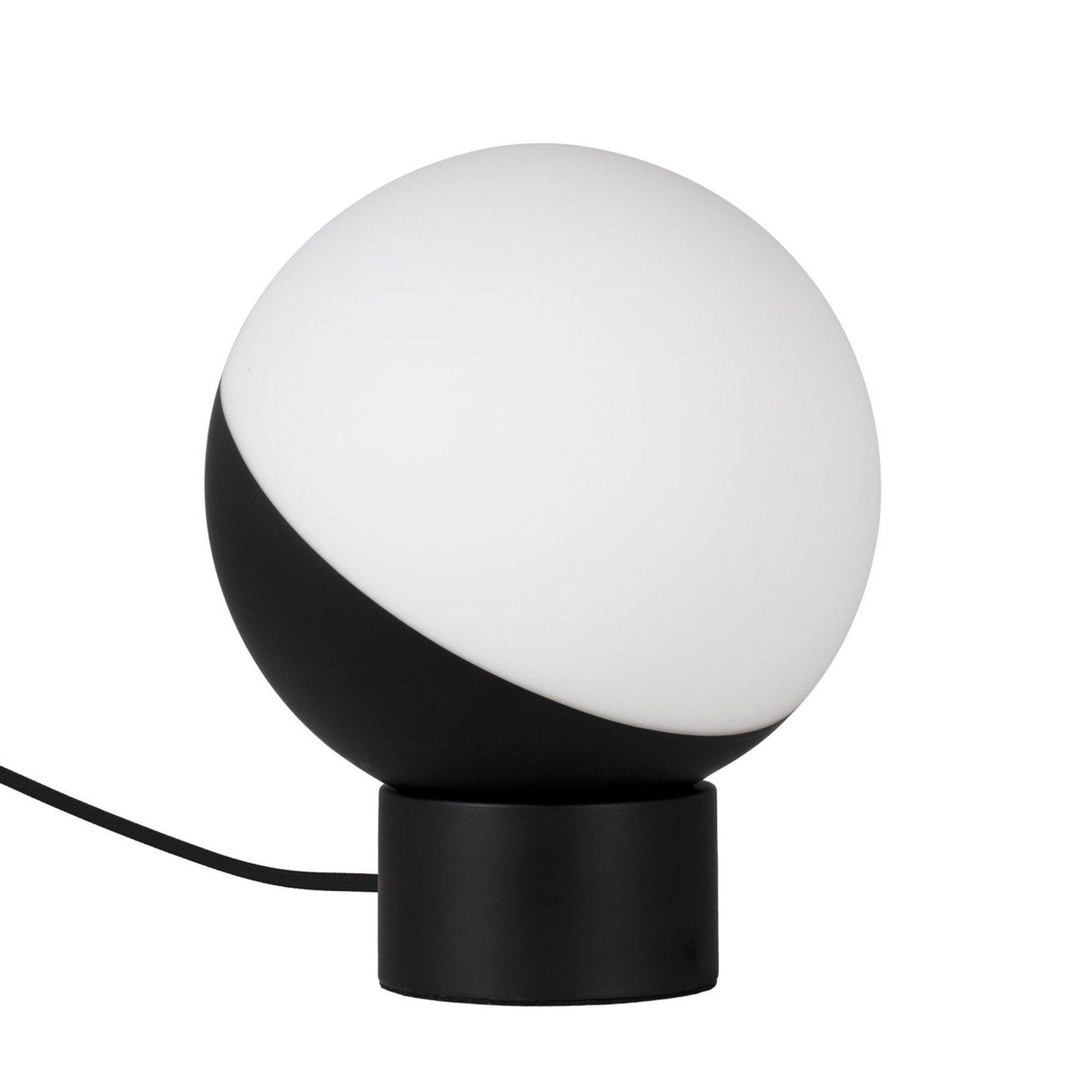 Bordlampe, 20 Cm, Sort Hvid Black Friday Globen Lighting Tilbud