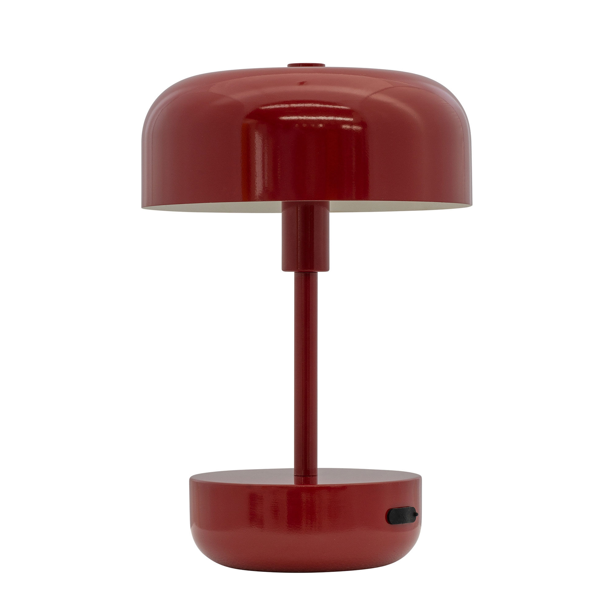 Haipot Genopladelig Led Bordlampe, Mørkerød Black Friday Dyberg Larsen Tilbud