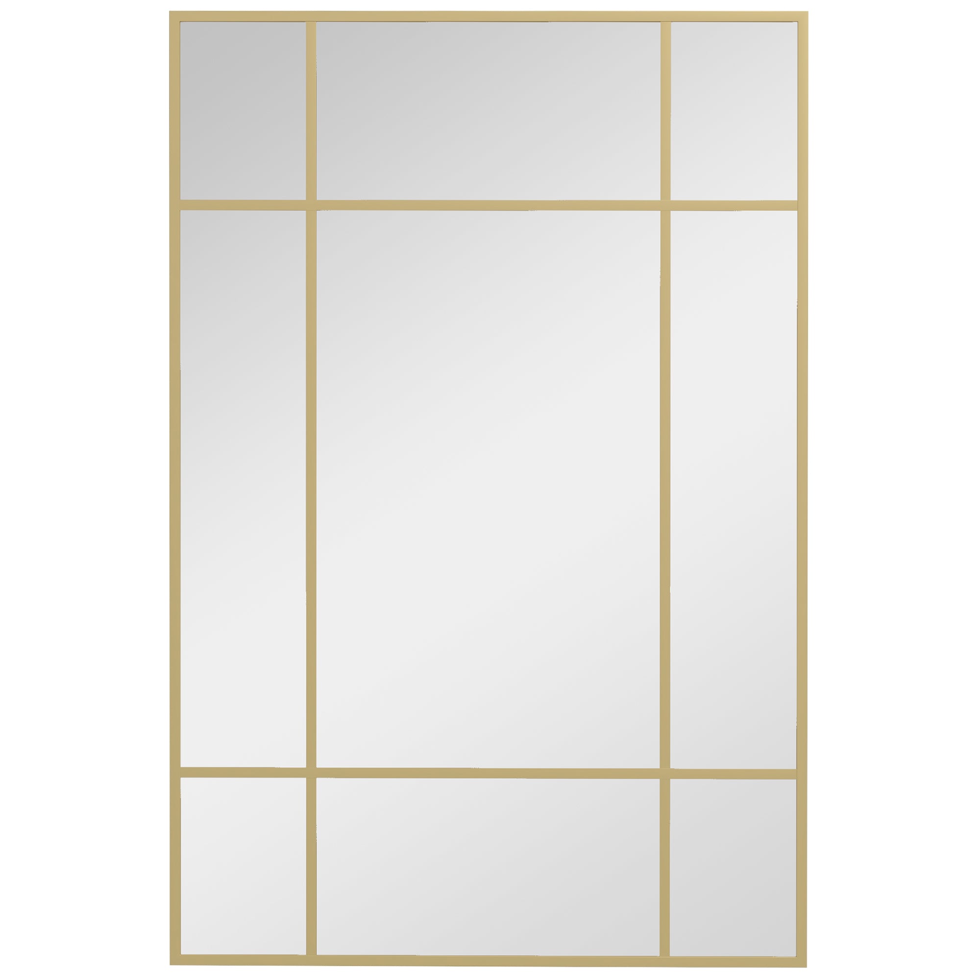 Vægspejl, Dekorativt Spejl Med Metalramme, Guldfarvede Striber, Flerlagsglas, 90b X 2d X 60h Cm Black Friday Aosom Tilbud