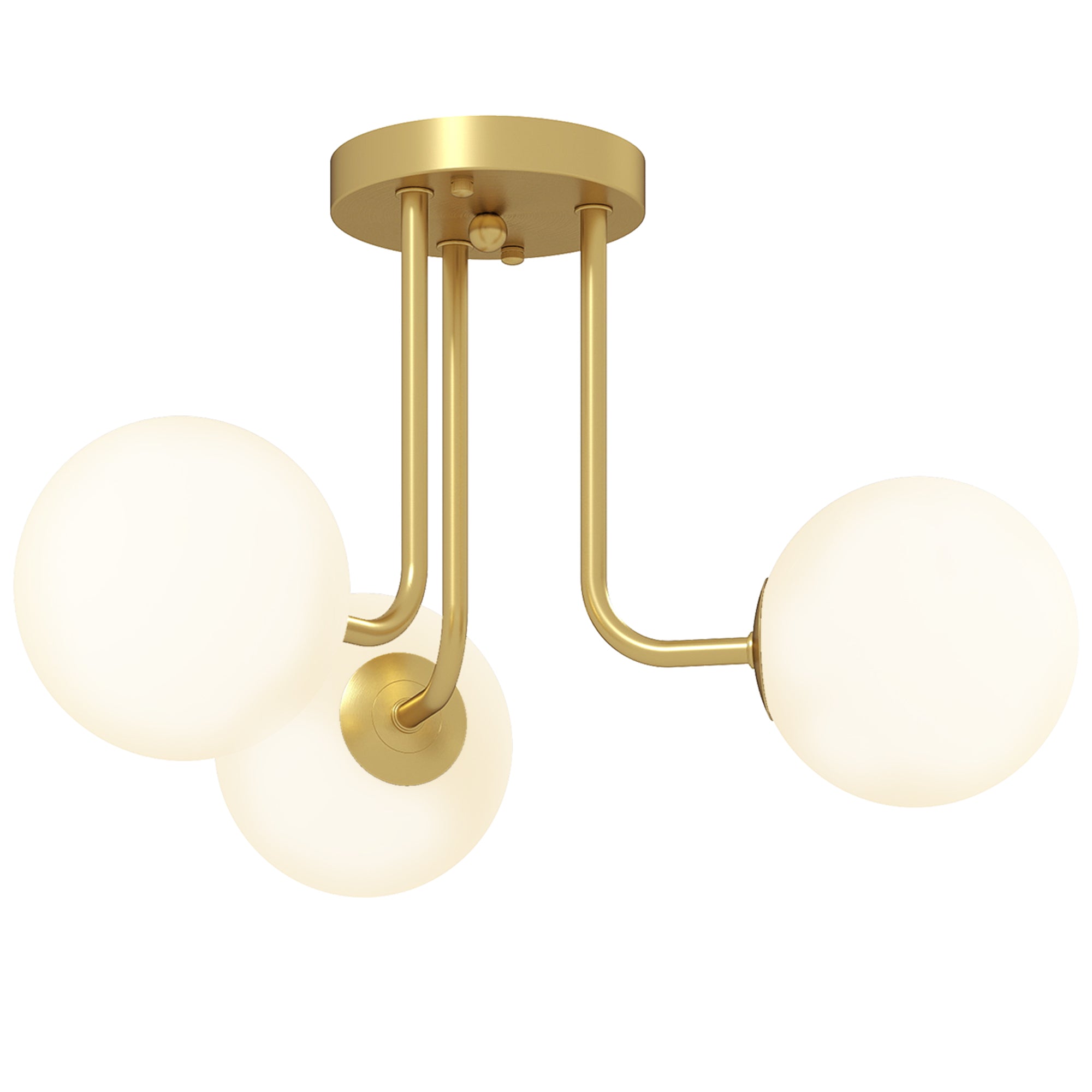 Loftlampe Med Sfæriske Lampeskærme, G9 Fatninger, Uden Pærer, Guld Black Friday Arkswift Tilbud
