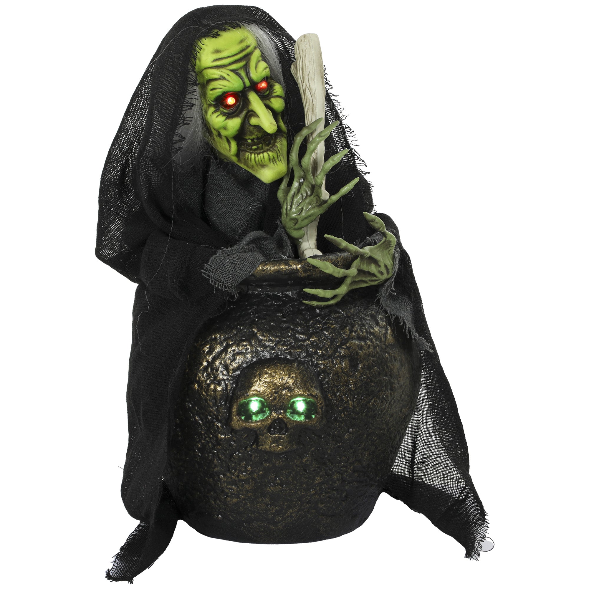 Animeret Halloween Bordheks Med Latterlyd, Lysende øjne Og Lyd  Berøringsaktivering Black Friday Arkswift Tilbud