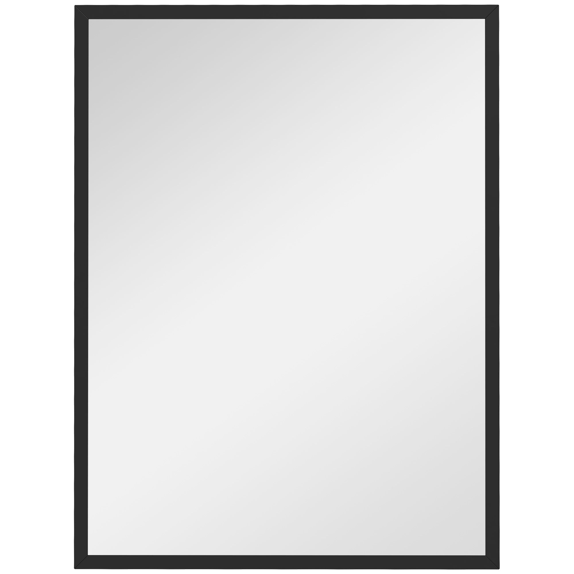 Vægspejl, Dekorativt Hængespejl, 60 X 80 Cm, Sort Black Friday Arkswift Tilbud