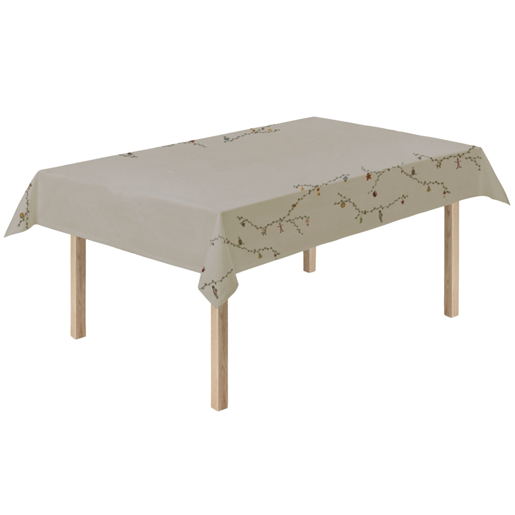Hammershøi Christmas Juledug 150x270 Cm, Sand Black Friday Kähler Tilbud